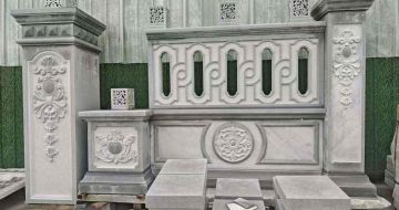 咸阳芝麻灰异形别墅门头