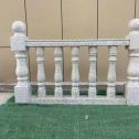 咸阳芝麻白阳台栏杆 花岗岩栏杆