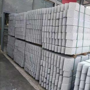 咸阳芝麻白树围石 树池