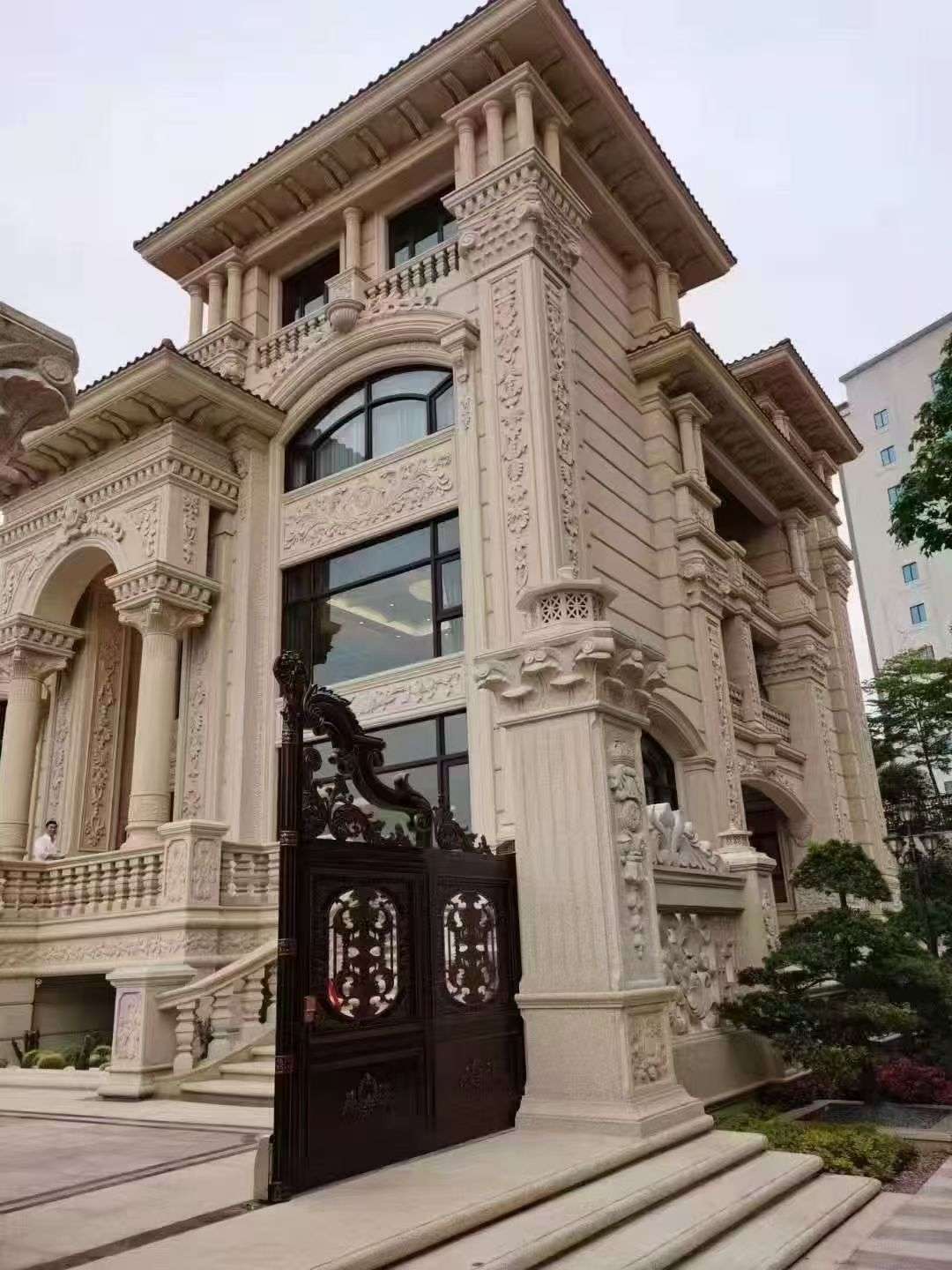 咸阳黄金麻别墅外墙异形定制
