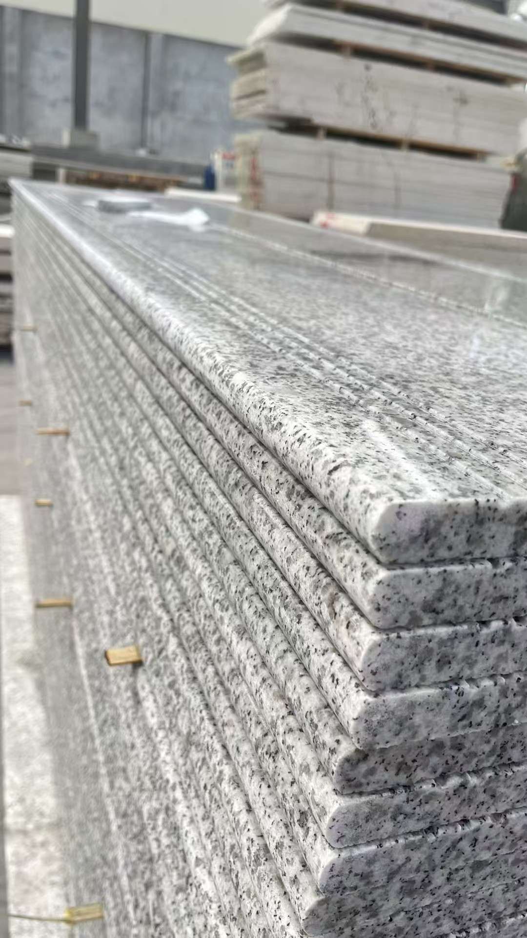 咸阳芝麻白楼梯踏步 花岗岩楼梯板材