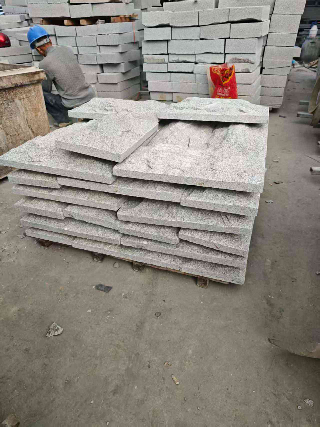 咸阳芝麻白蘑菇石，自然面