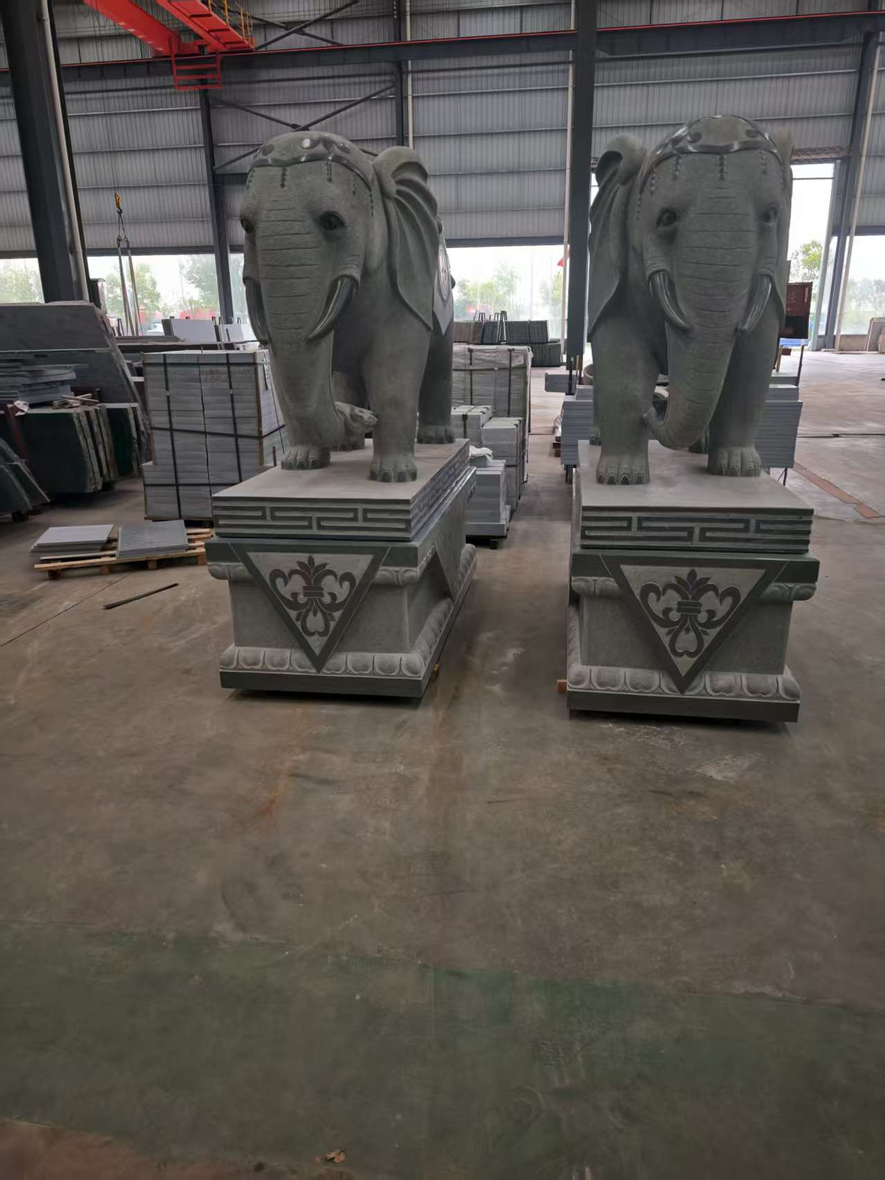 咸阳芝麻灰花岗岩对象 芝麻白芝麻灰大象